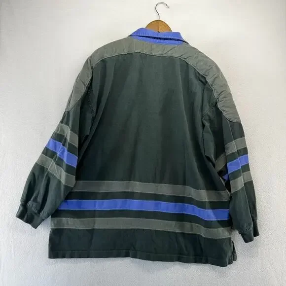 Vintage Green Bay Packers Rugby Shirt Men's 2xl Green Embroidered Padded y2k - Picture 8 of 9